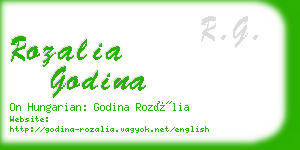 rozalia godina business card